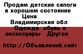 Продам детские сапоги в хорошем состояние › Цена ­ 1 500 - Владимирская обл. Одежда, обувь и аксессуары » Другое   